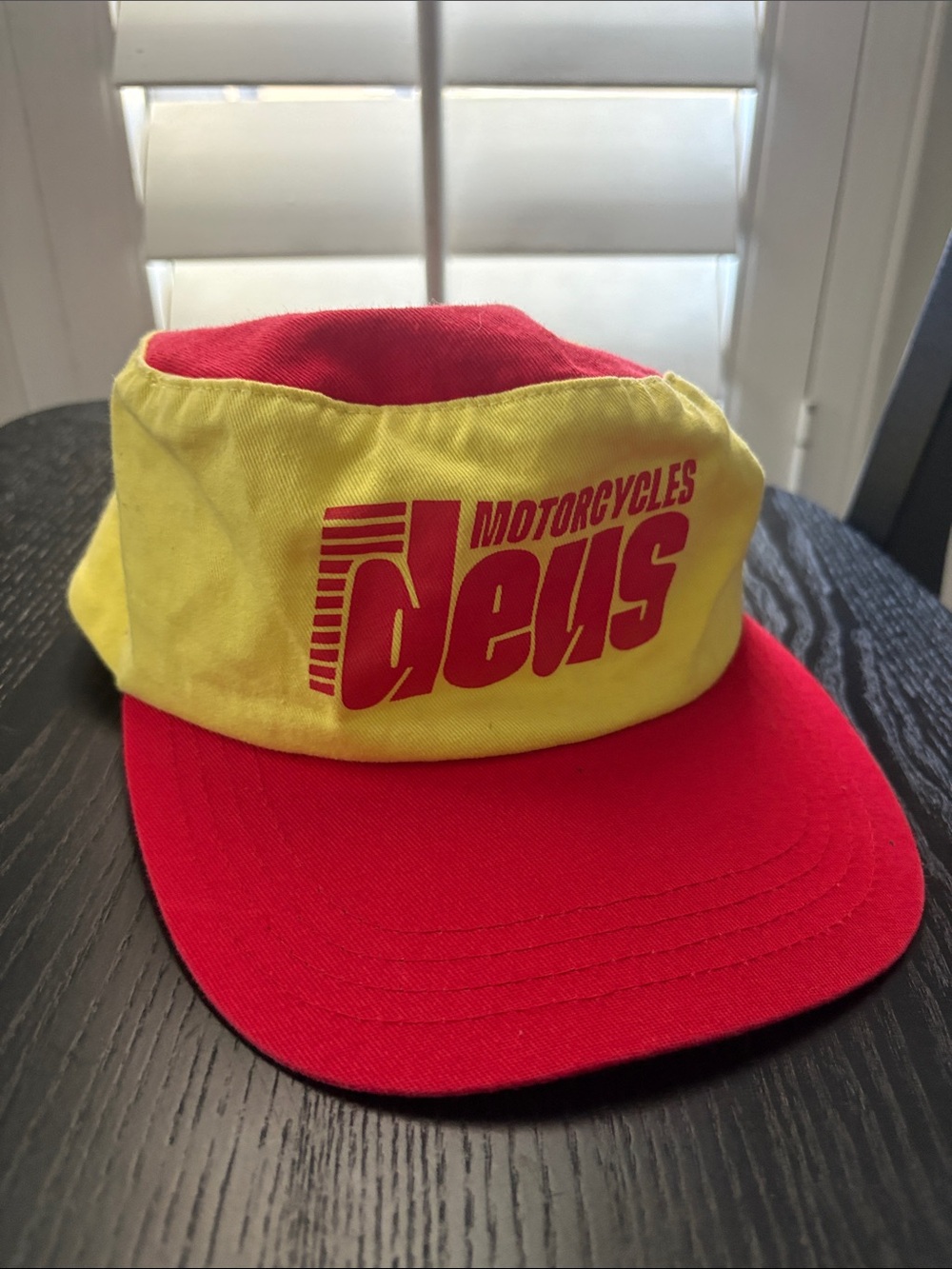 Deus Ex Machina Motorcycles Yellow & Red Camp/cycle  Cap